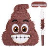 Birchio Poop Pinatas Bundle with a Blindfold and a Bat(15.7