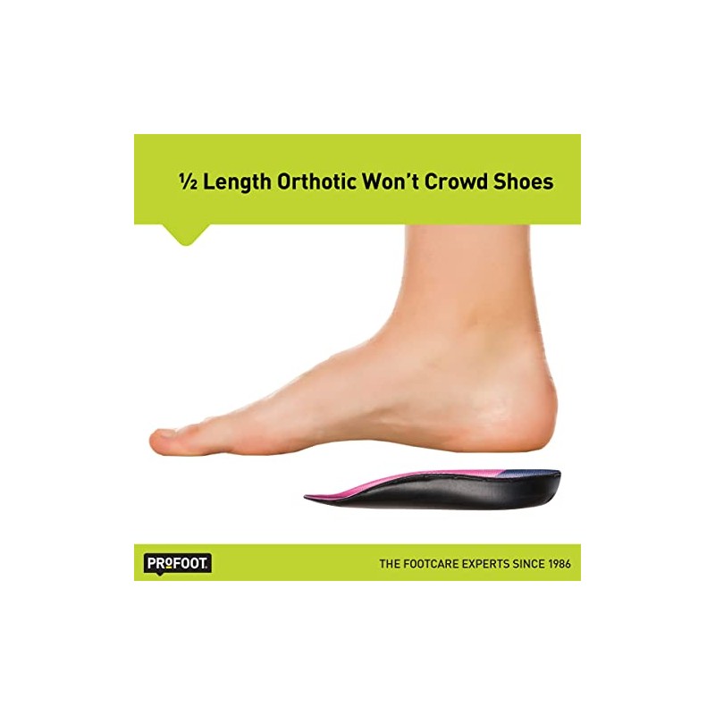 PROFOOT Plantar Fasciitis Orthotics, Women's 6-10, 1 Pair