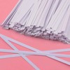 Easytle White Paper Twist Ties 100 Pcs 5" Reusable Bread