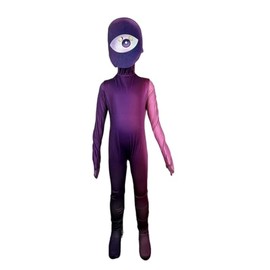 MSSmile-FANKID Doors Floor 2 Costume for Kids Monster Horror Game Costume(110CM/4-5Years,Purple)