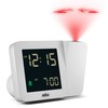 Braun Digital Projection Alarm Clock with 4 Backlight Options, Negative