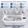 Upgraded KUNPHY Ultrasonic Jewelry Cleaner with 50ml Solution, 48KHZ, 12OZ