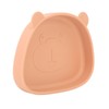 4pcs Children Plate Utensils Set Silicone Suction Bowls Set Toddler