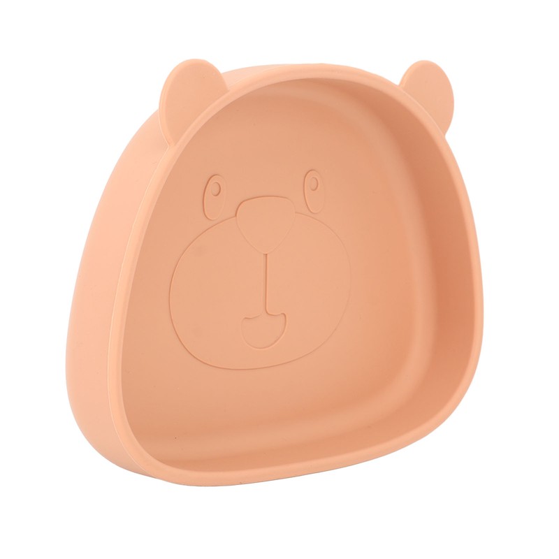 4pcs Children Plate Utensils Set Silicone Suction Bowls Set Toddler
