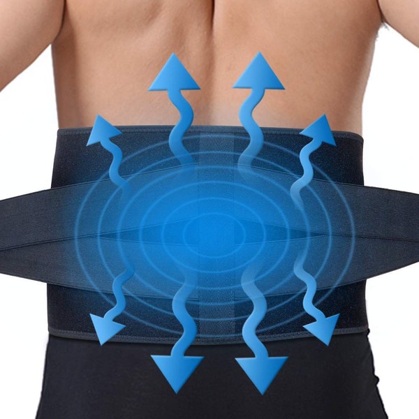 Gel Ice Pack for Back, ARRIS Back Ice Wrap with Support Belt for Pain Relief, Flexible Hot Cold Therapy Back Brace for Waist, Lower Lumbar, Injuries, Sciatic Nerve