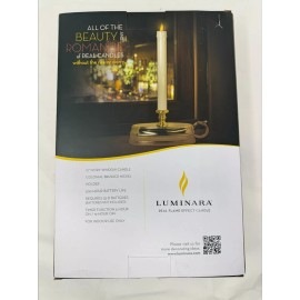 Darice Flameless Window Candle Lamp Brushed Nickel