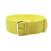 HNS 20mm Light Yellow Perlon Braided Woven Watch Strap with