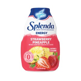 SPLENDA Energy Liquid Water Enhancer Drops, Sugar Free, Zero Calorie, Natural Flavor, Concentrated Drink Mix, 3.11 Fl Oz Each Bottle (Strawberry Pineapple, 1 Pack)