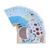 36PCS Facial Stickers for Kids Cartoon Hawaiian Beach Theme Sticker