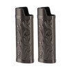 2PCS Torch Lighter Case Vintage Zinc Alloy Eye Catching Long