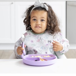 Bumkins Bibs, Baby Bib for Girl or Boy, Long Sleeve Baby and Toddler Bib for 6-24 Months and Splat Mat for Under High Chair, Waterproof Washable Cloth for Arts and Crafts