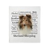 CafePress Sheltie Traits Throw Blanket Super Soft Fleece Plush Throw