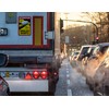 Angles Morts sign for France, sticker or magnetic, with truck