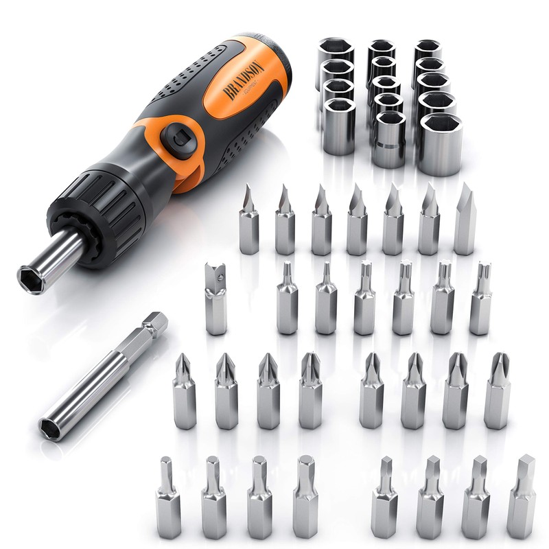 Brandson Screwdriver Set – 46 Piece Tool Box – Nuts
