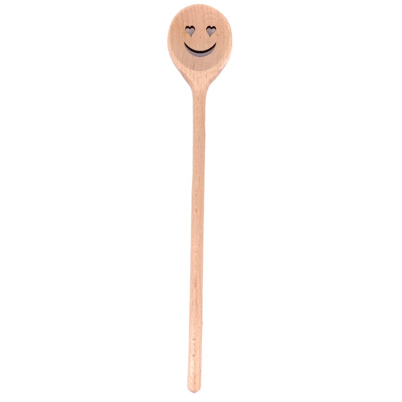 Balna 1 Piece Cooking Spoon Heart Face - Wooden Cooking