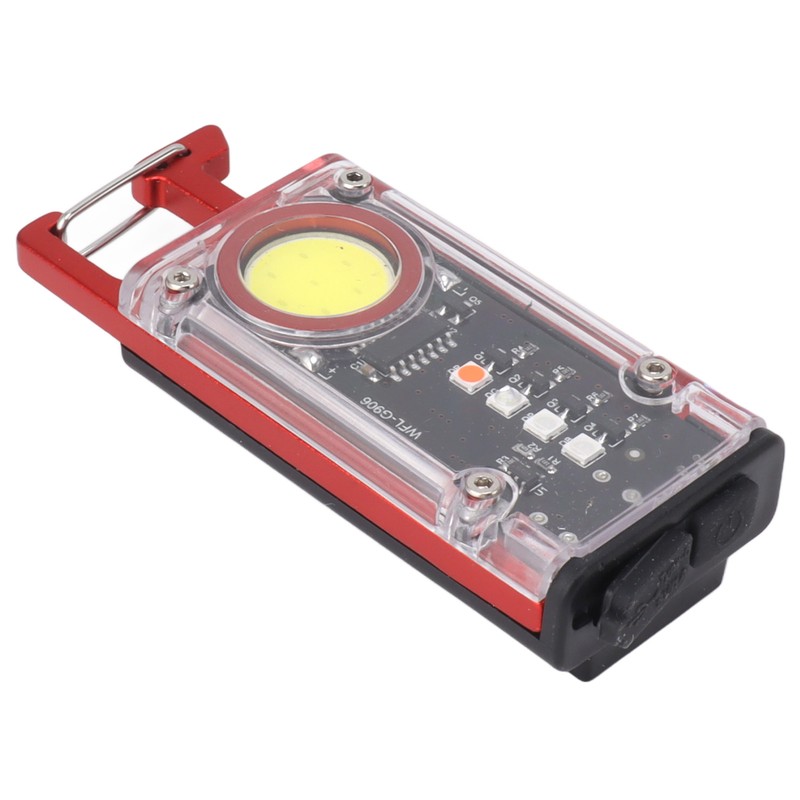 800LM COB Keychain Work Light Rechargeable Mini LED Flashlightht Outdoor