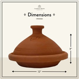 Casablanca Market Moroccan Cooking Tagine, One Size, Brown