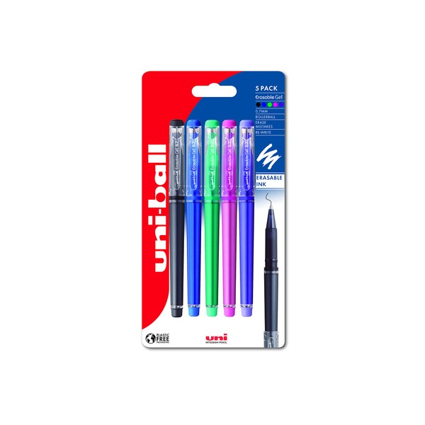 uni-ball UF-222-07 Erasable Rollerball Gel Pens. Premium 0.7mm Ballpoint Tip