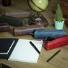 Londo Genuine Leather Zipper Pen, Pencil & Cosmetic Case (One