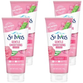 St. Ives Scrub Rose & Aloe, 170g, 4 pieces / 세인트이브스 스크럽 로즈 앤 알로에, 170g, 4개