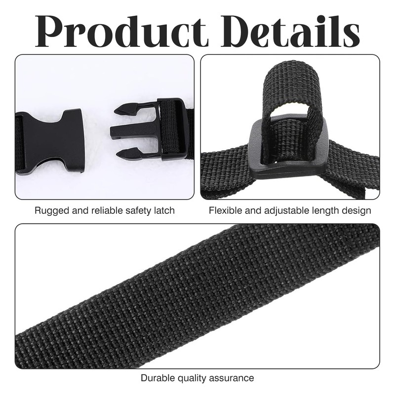 QiaoLiangYao 2 Pcs 59.06'' X 1.26'' Mattress Topper Straps Adjustable