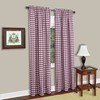 Ergode Burgundy Buffalo Check Window Curtain Panels - Enhance Aesthetic