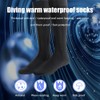 1 Pair 3mm Neoprene Socks Unisex Long Thick Diving Socks