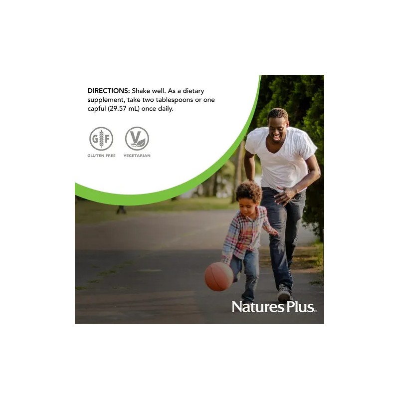 Natures Plus Source of Life Líquido Fruta Tropical Liquid Multivitamin,
