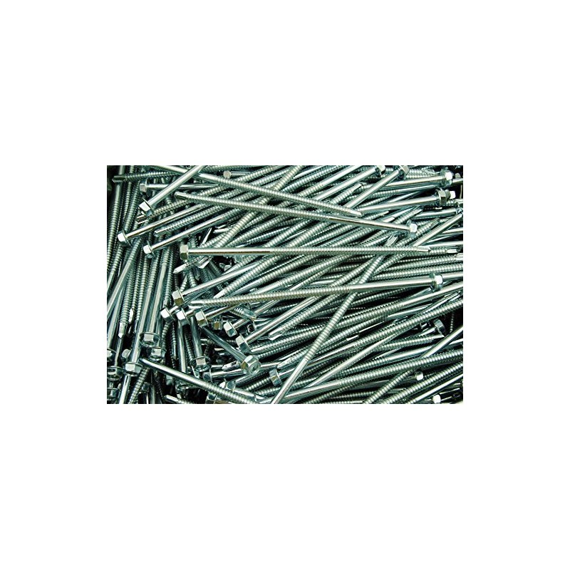 (100) Hex Washer Head 1/4 x 6 Self-Drilling Tek Screw