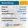 Stahl-Shop24 V2A Round Rod Stainless Steel 1500 mm Metal Rod