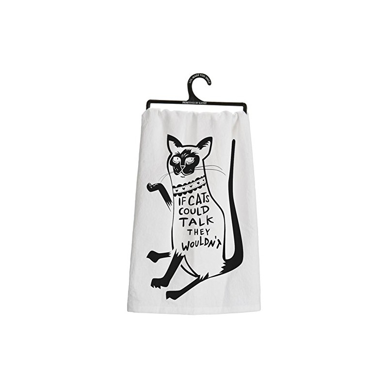 If Cat's Could Talk, They Wouldn't Dish Towel