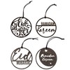 Papierdrachen 12 Decorative Wooden Pendants for Ramadan Time - Table