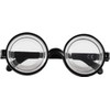 LR Supplies Black Nerd Glasses Round Thick Geek Fancy Dress