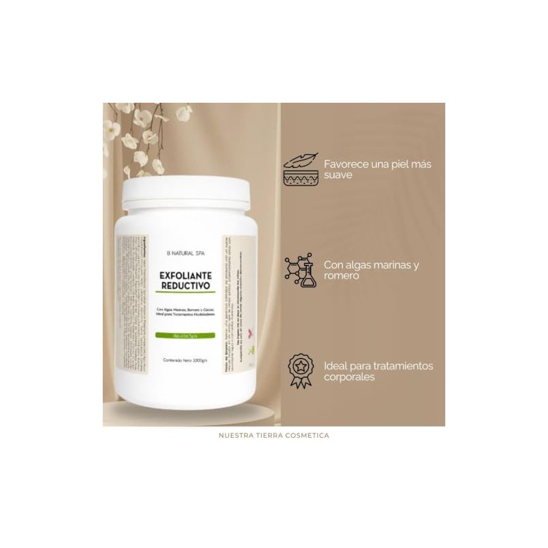 B Natural SPA Exfoliante Reductivo con Algas Marinas, Romero y
