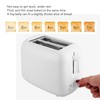 650W Toaster with Double Wide Slots 6 Gears White Bread