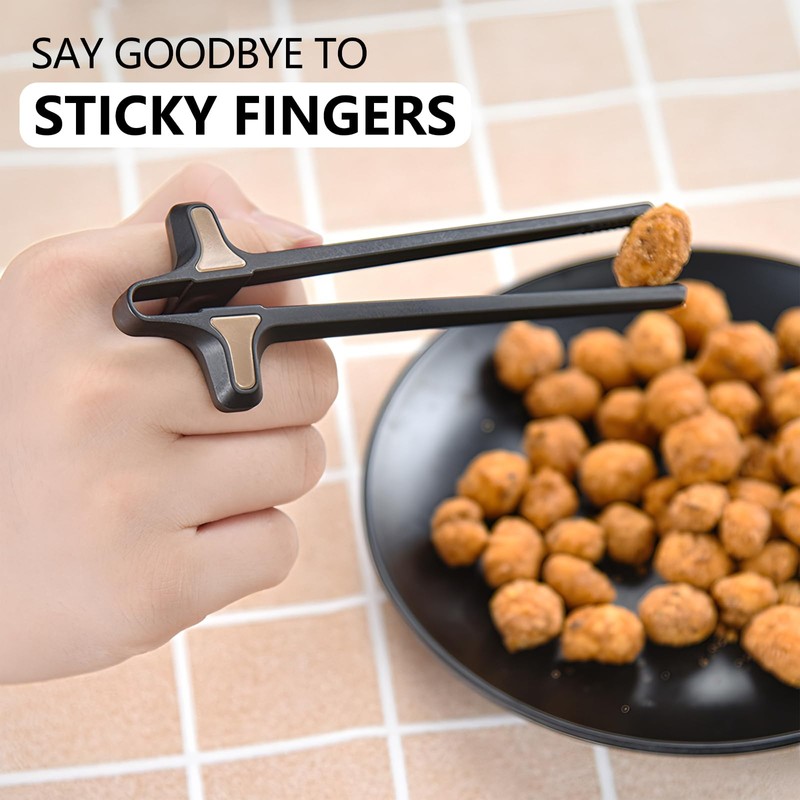 2Pcs Finger Chopsticks, Snack Chopsticks for Gamers Snack Clips Gamepad
