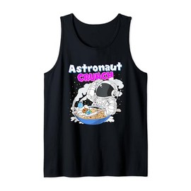 Cute Astronaut Crunch Breakfast Cornflakes Cosmonaut Cereals Tank Top