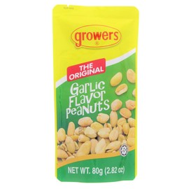 Growers Peanut Pack of 3 the Original Garlic Flavor Peanuts 2.82 Oz. Per Pack