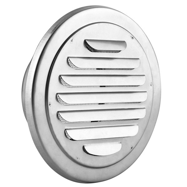 Round Vent Cover, Stainless Steel Air Vents Louvered Grille Cover