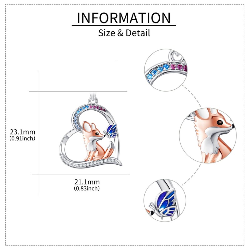 The necklace by fox., Sterling silver