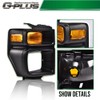 G-PLUS Headlight Trim Bezel with Parking Turn Signal Light Compatible
