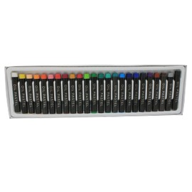 Bright Ideas Regular Oil Pastels - 24 Pack of Assorted Colours Oil Pastels Crayons - Intense Bright Colours - Perfect Oil Pastels for Kids, Artists, Students - Pastels for Paper, Card, Canvas