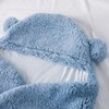Baby Swaddle Blanket Polyester Wool Cartoon Pattern Soft Skin Friendly