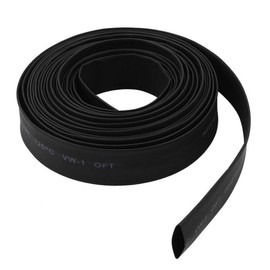 ESUPPORT 100' Feet Black 1/4" 6mm 2:1 Heat Shrink Tubing Wire Wrap Assortment Tube Cable