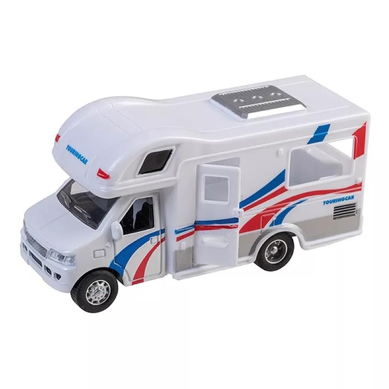 Camper Toy for Children, Camper with Reverse Train, Motorhome Die