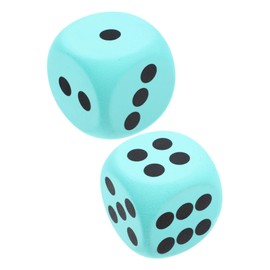 Alasum 2pcs Big Form Dice Party Games Giant Bubble Dice Recreational Dice Game Giant Dice Game Reusable Large Dice Multisided Dice Eva Sky-blue