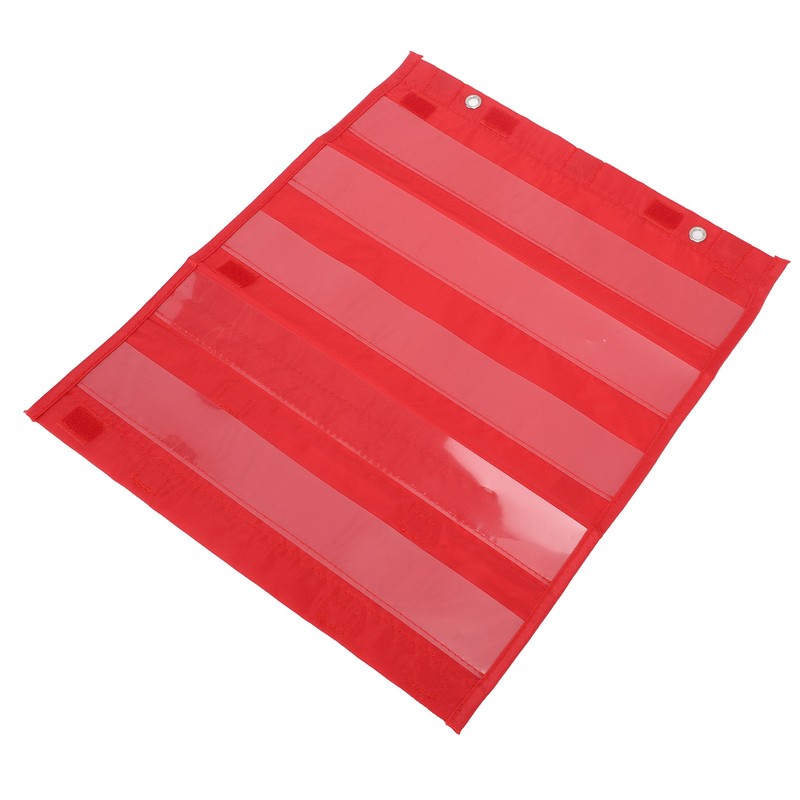 Magnetic Pocket Chart 5 Rows Transparent Schedule Pocket Chart for