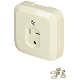 Panasonic WK3730W Small Grounding 2P30A Square Outlet 250V White