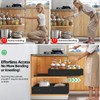 Expandable Pull Out Cabinet Organizer, Adjustable Width 12"-19" & Depth
