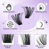 B&Q 플러피 200DLash 클러스터 두꺼운 볼륨 속눈썹 10-18mm, D 컬